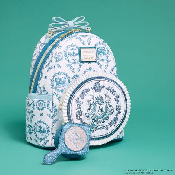 Loungefly Bridgerton Exclusive Diamond of the Season Mini Backpack NWT - Picture 3 of 7